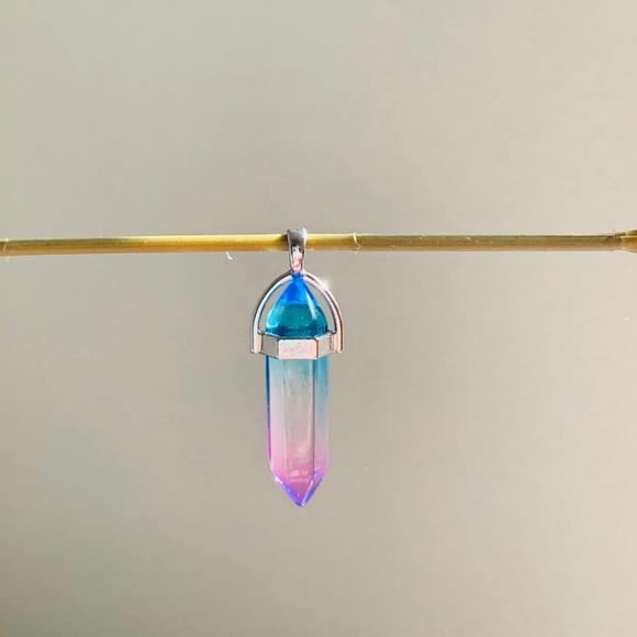 Blue & Purple Pendent - Picture 2 of 3